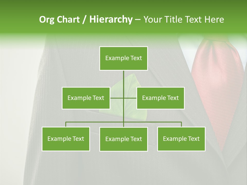 A Man In A Suit With A Green Leaf On His Lapel PowerPoint Template