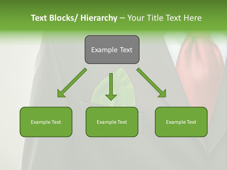 A Man In A Suit With A Green Leaf On His Lapel PowerPoint Template