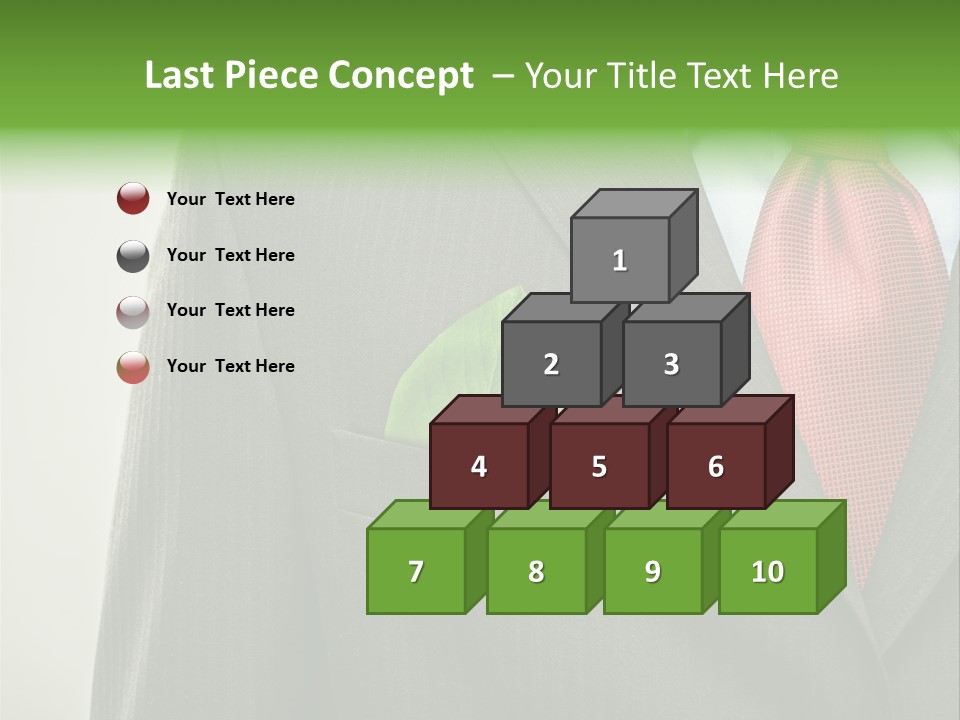 A Man In A Suit With A Green Leaf On His Lapel PowerPoint Template