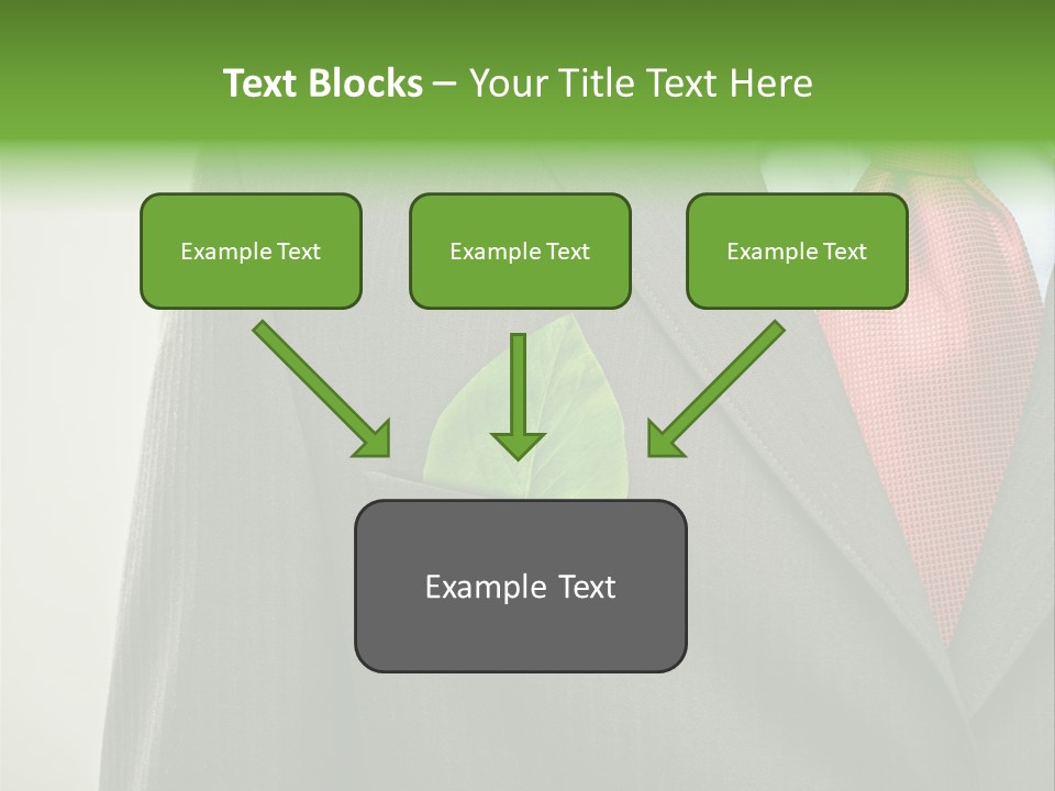 A Man In A Suit With A Green Leaf On His Lapel PowerPoint Template