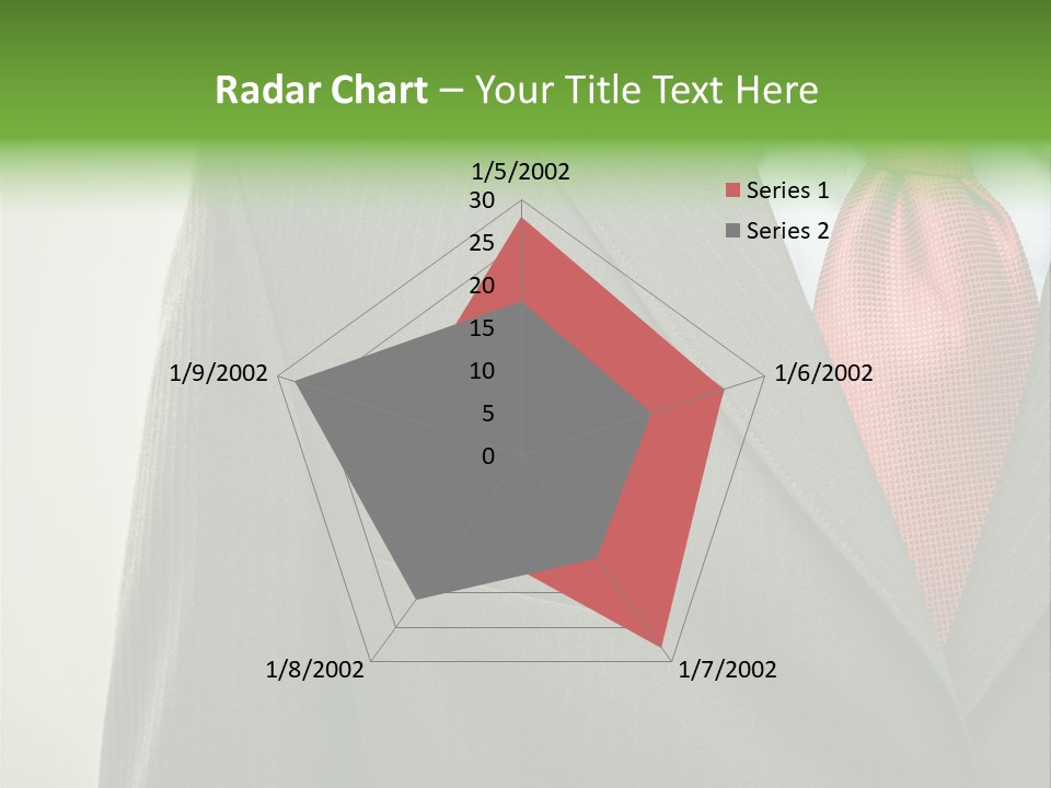 A Man In A Suit With A Green Leaf On His Lapel PowerPoint Template