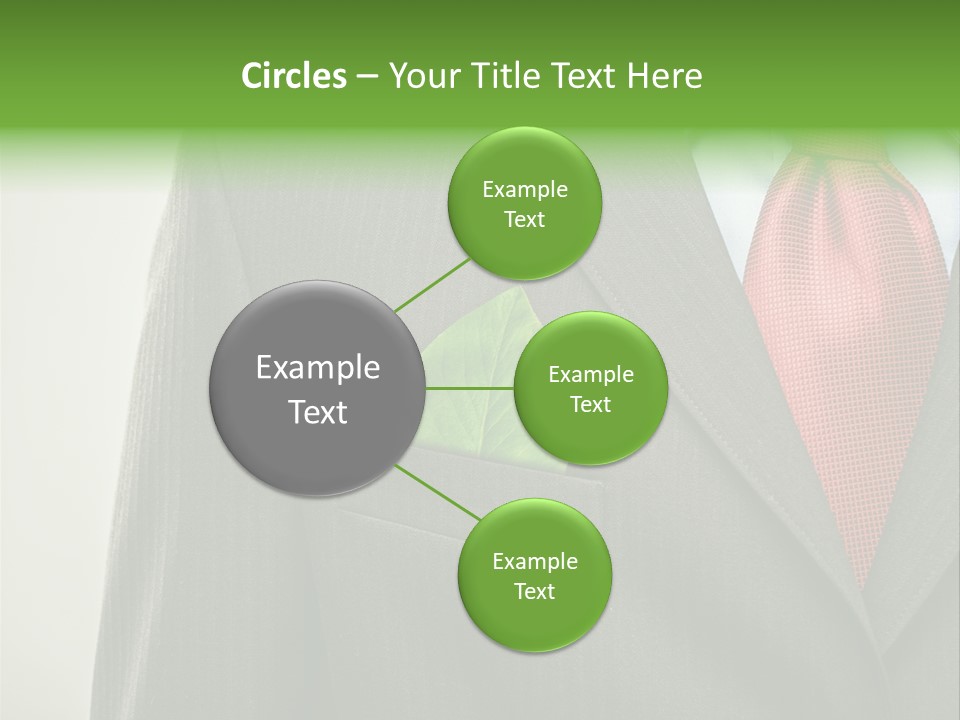 A Man In A Suit With A Green Leaf On His Lapel PowerPoint Template