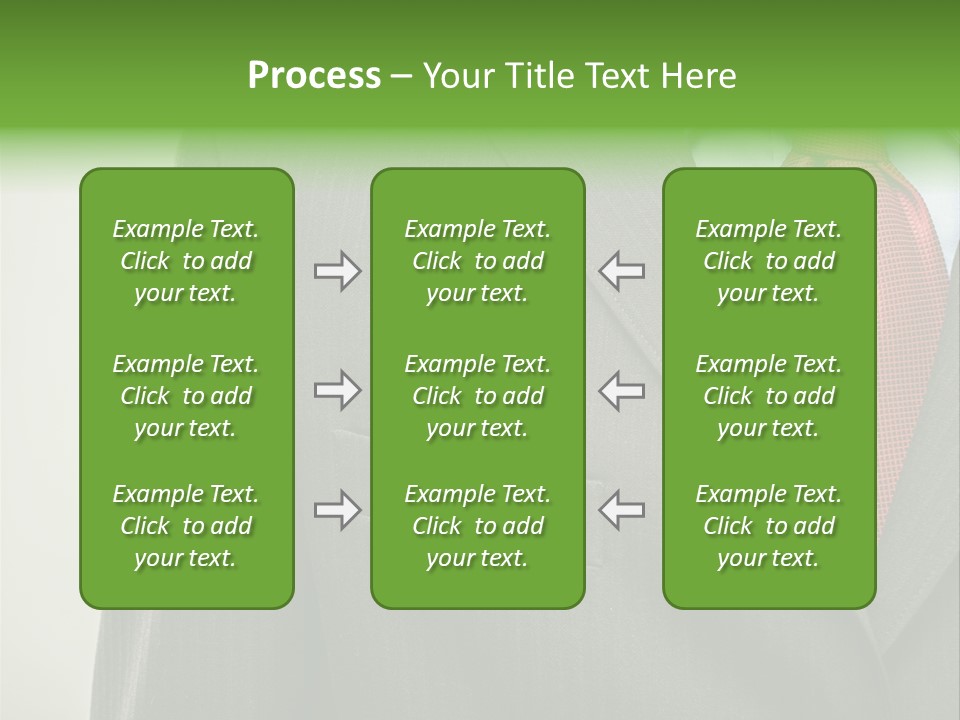 A Man In A Suit With A Green Leaf On His Lapel PowerPoint Template