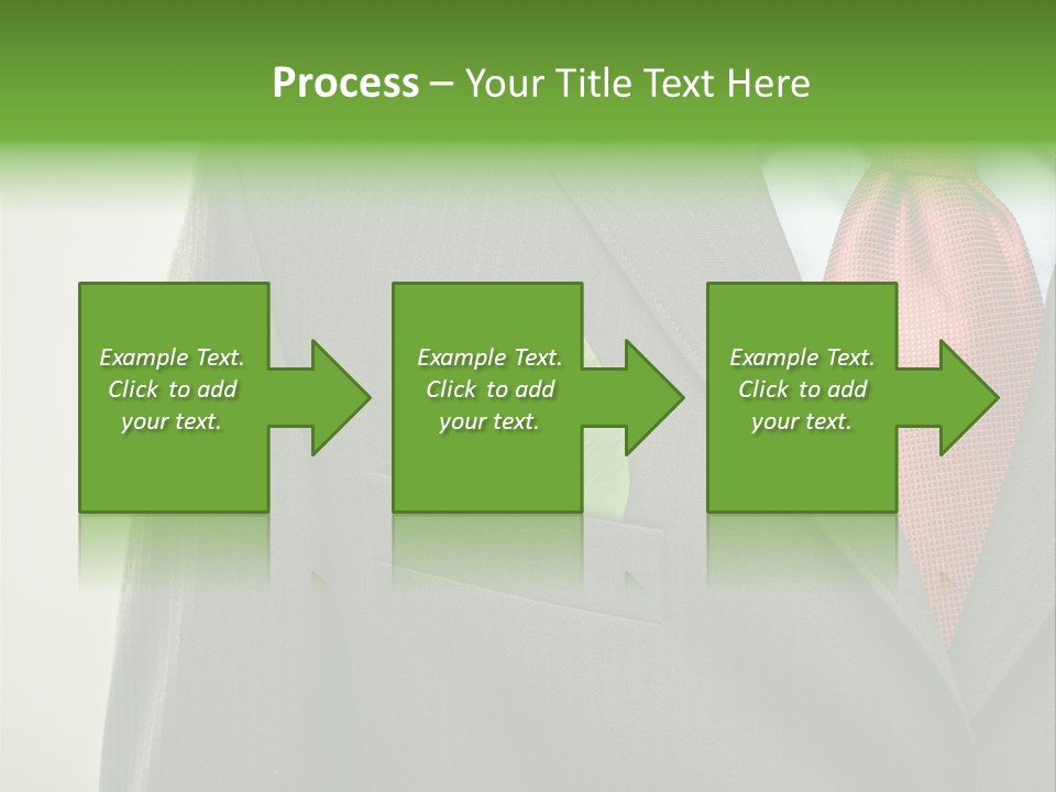A Man In A Suit With A Green Leaf On His Lapel PowerPoint Template