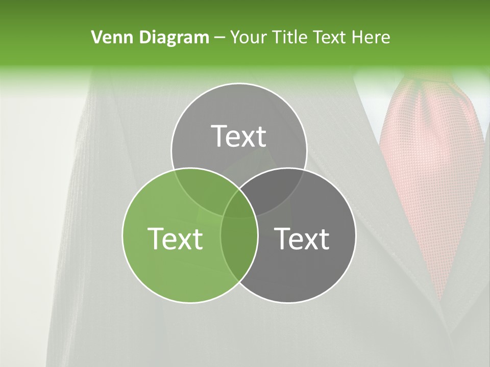 A Man In A Suit With A Green Leaf On His Lapel PowerPoint Template