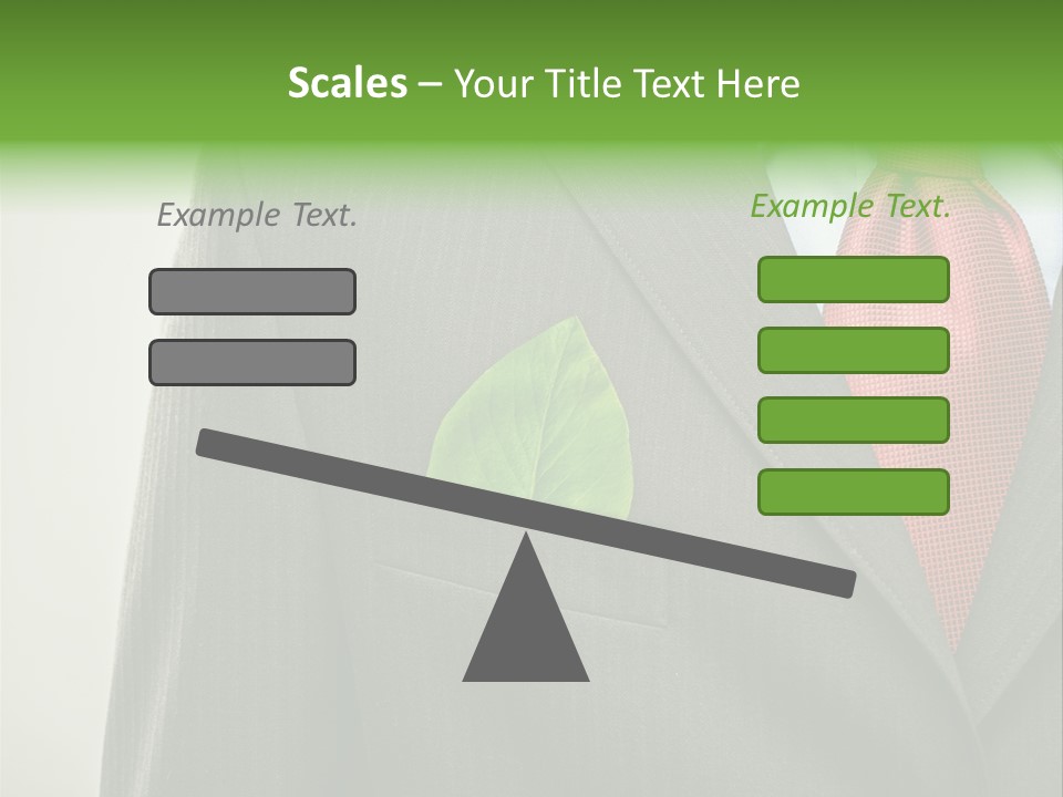 A Man In A Suit With A Green Leaf On His Lapel PowerPoint Template