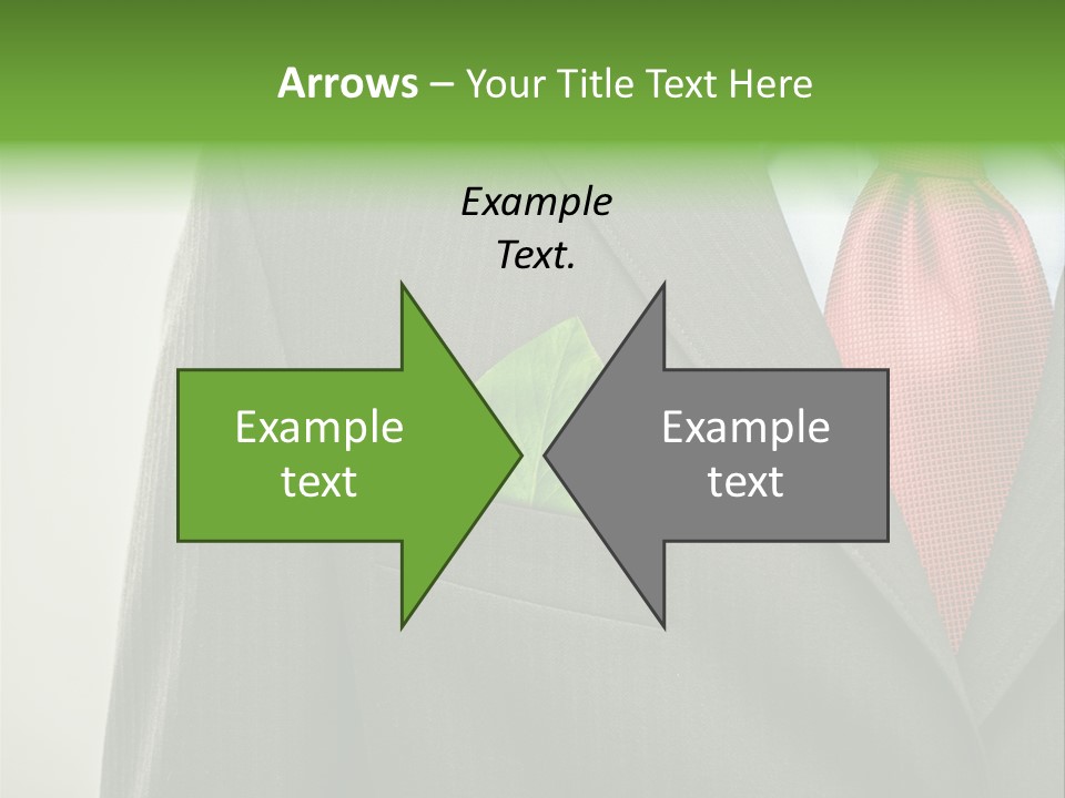 A Man In A Suit With A Green Leaf On His Lapel PowerPoint Template