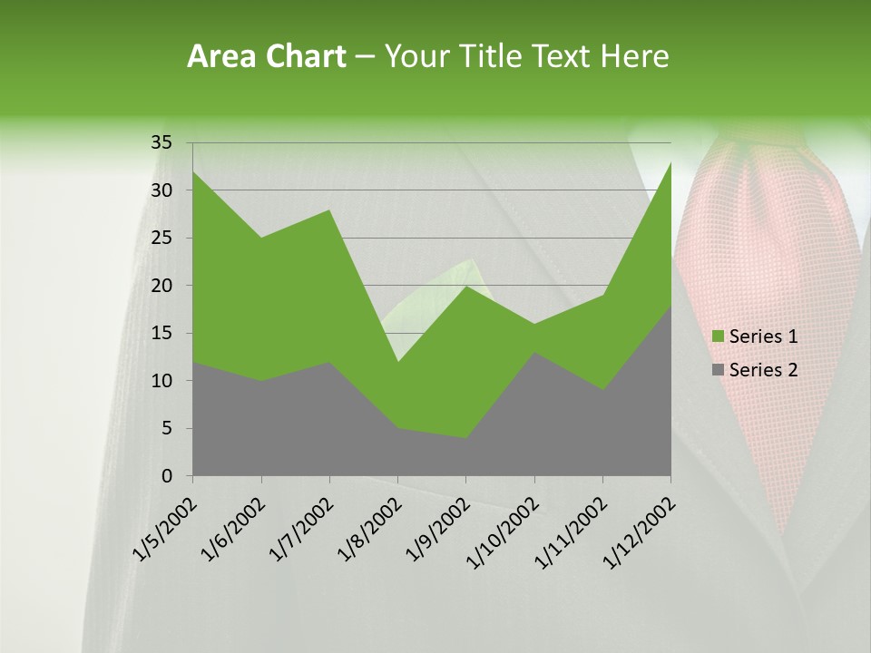 A Man In A Suit With A Green Leaf On His Lapel PowerPoint Template