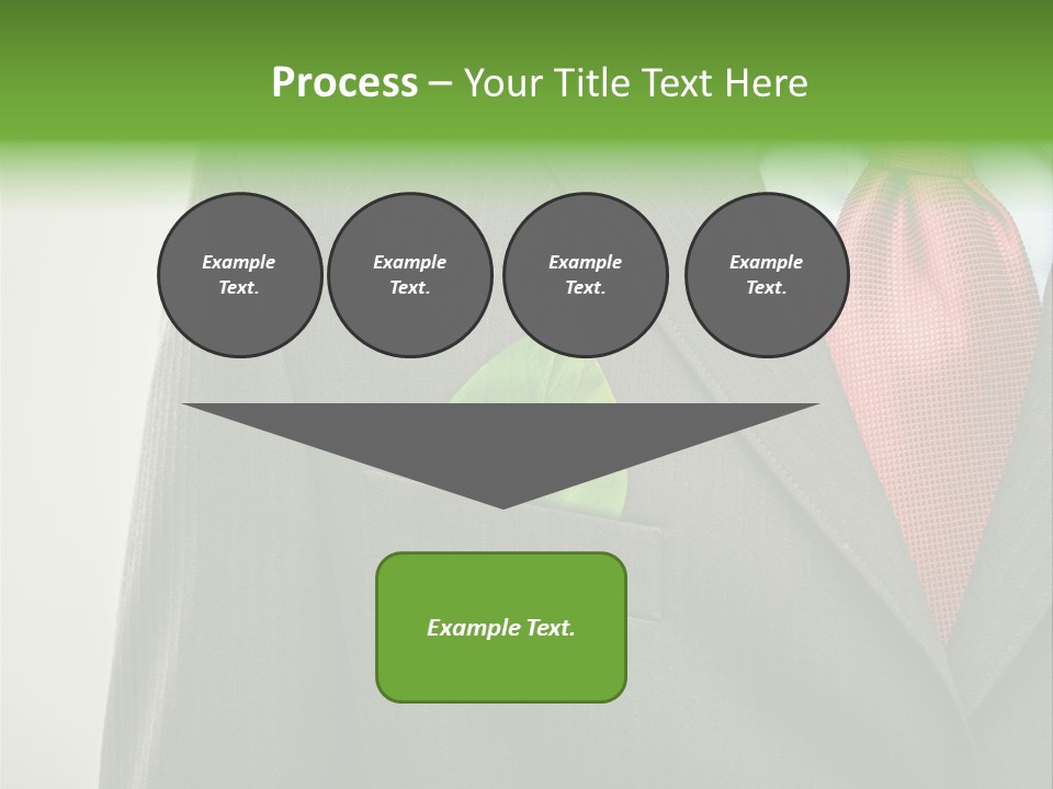 A Man In A Suit With A Green Leaf On His Lapel PowerPoint Template