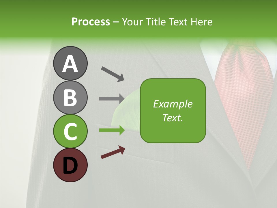 A Man In A Suit With A Green Leaf On His Lapel PowerPoint Template