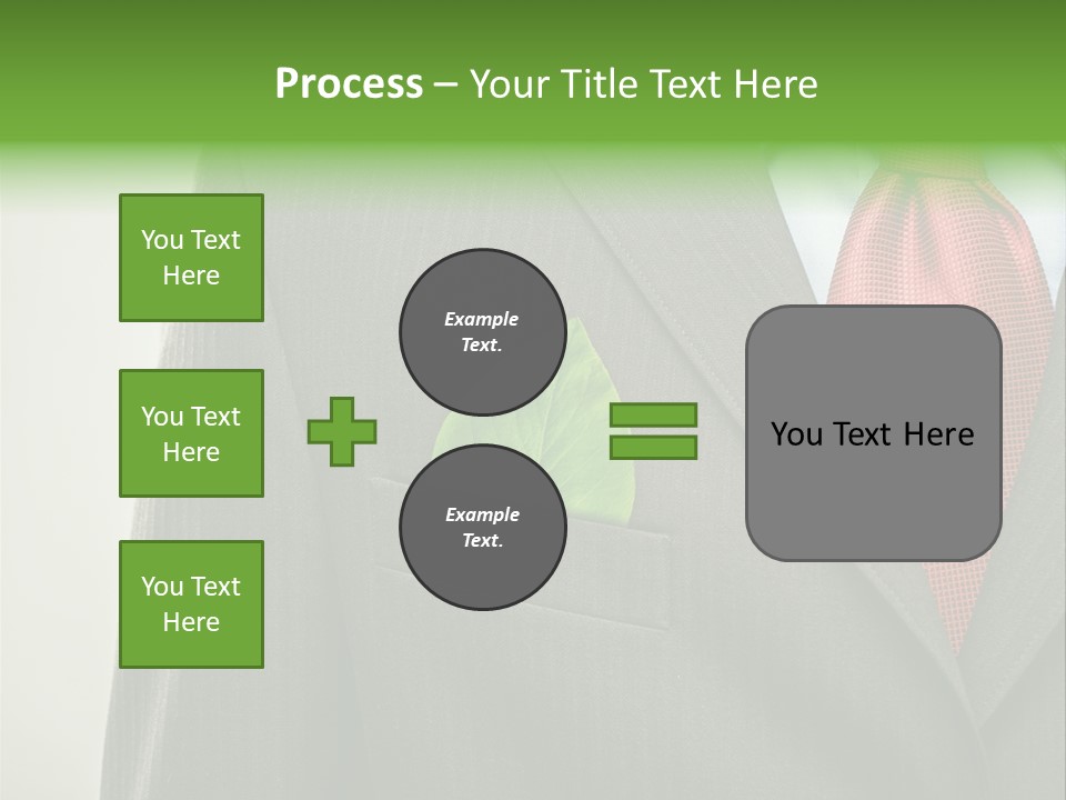 A Man In A Suit With A Green Leaf On His Lapel PowerPoint Template