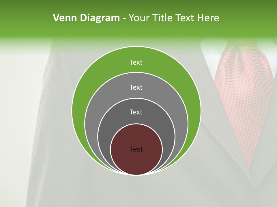A Man In A Suit With A Green Leaf On His Lapel PowerPoint Template
