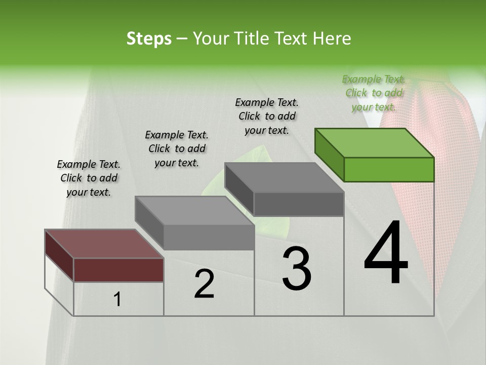 A Man In A Suit With A Green Leaf On His Lapel PowerPoint Template