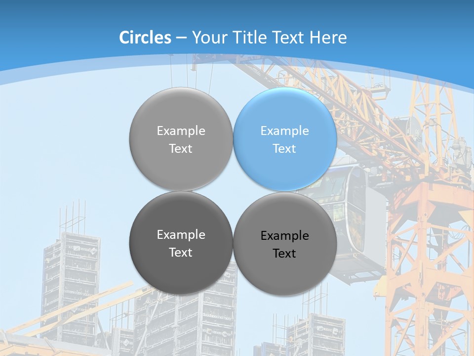 A Yellow Crane With A Blue Sky In The Background PowerPoint Template