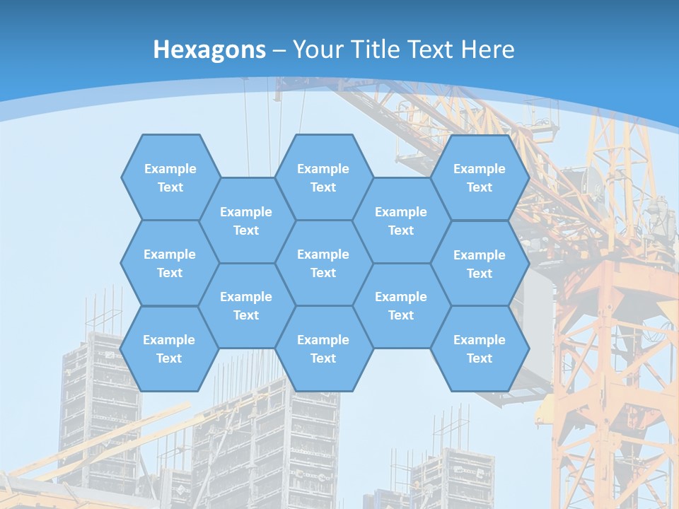 A Yellow Crane With A Blue Sky In The Background PowerPoint Template