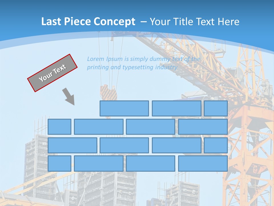 A Yellow Crane With A Blue Sky In The Background PowerPoint Template