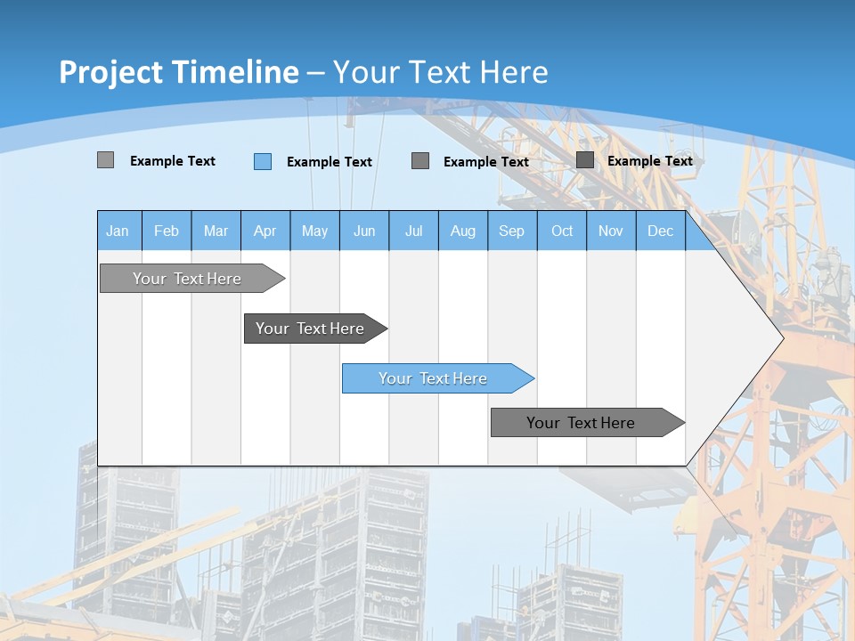 A Yellow Crane With A Blue Sky In The Background PowerPoint Template