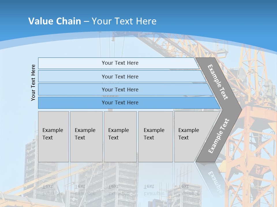 A Yellow Crane With A Blue Sky In The Background PowerPoint Template