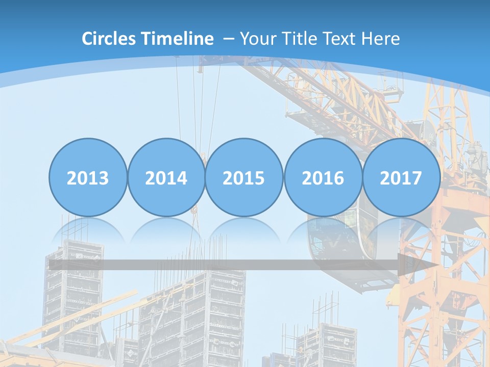 A Yellow Crane With A Blue Sky In The Background PowerPoint Template