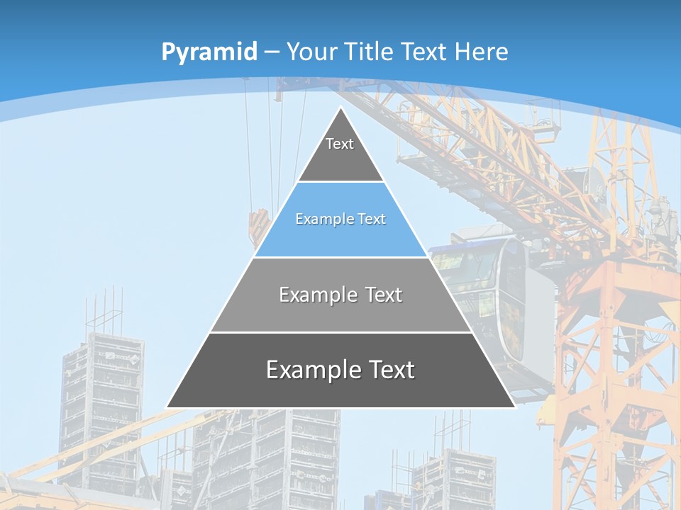 A Yellow Crane With A Blue Sky In The Background PowerPoint Template