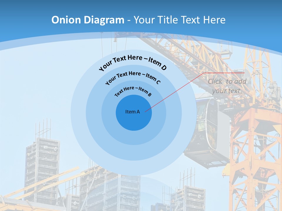 A Yellow Crane With A Blue Sky In The Background PowerPoint Template