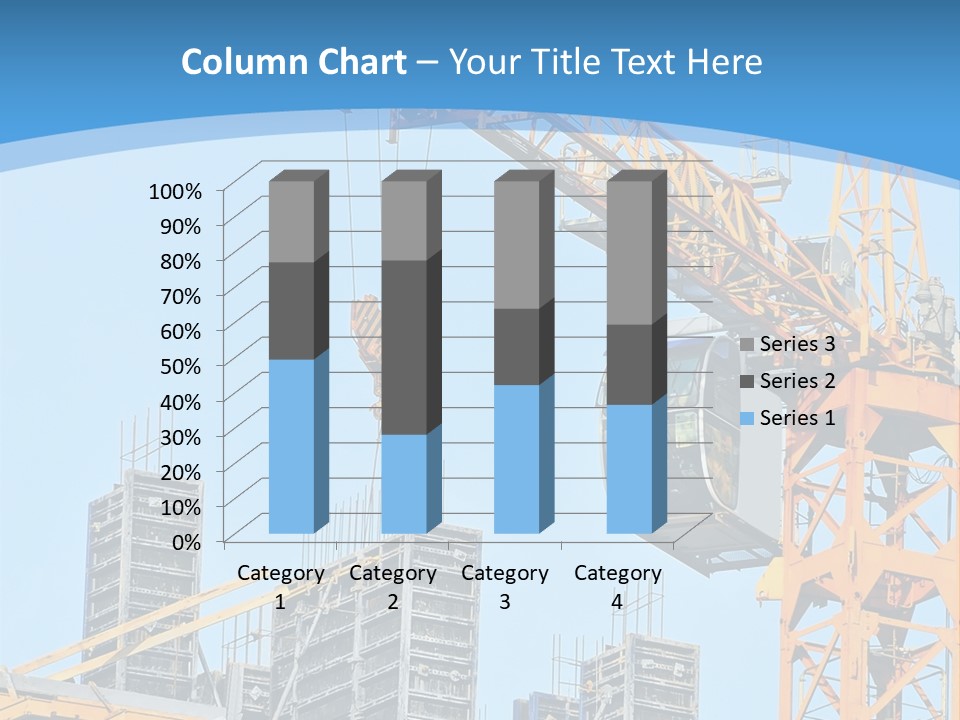 A Yellow Crane With A Blue Sky In The Background PowerPoint Template