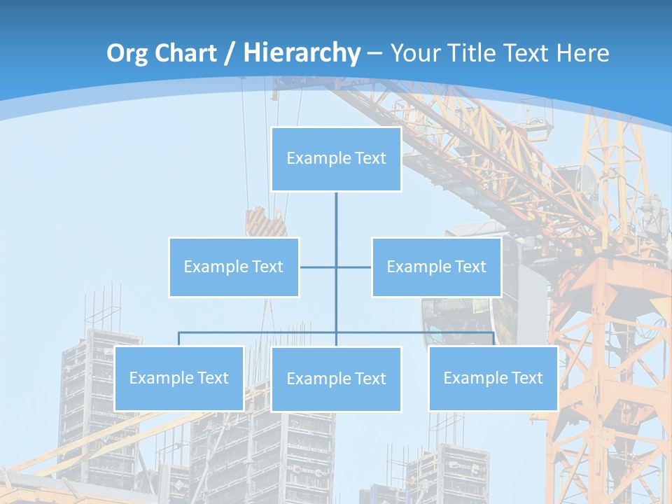 A Yellow Crane With A Blue Sky In The Background PowerPoint Template