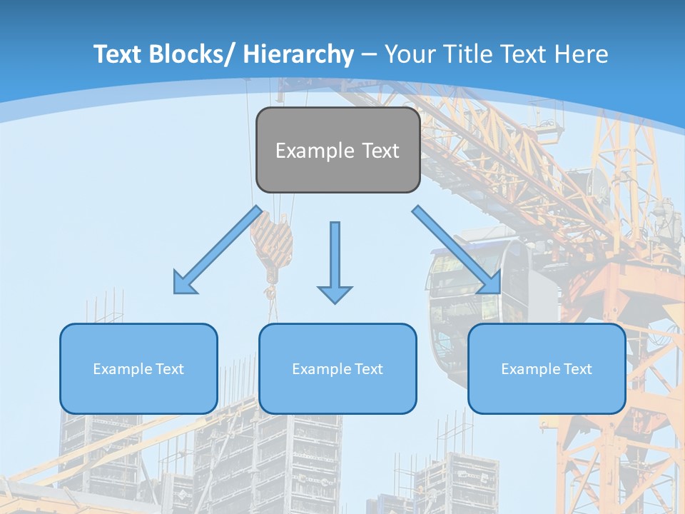 A Yellow Crane With A Blue Sky In The Background PowerPoint Template
