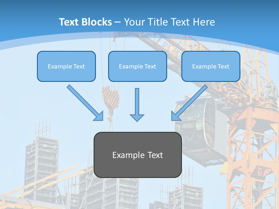A Yellow Crane With A Blue Sky In The Background PowerPoint Template