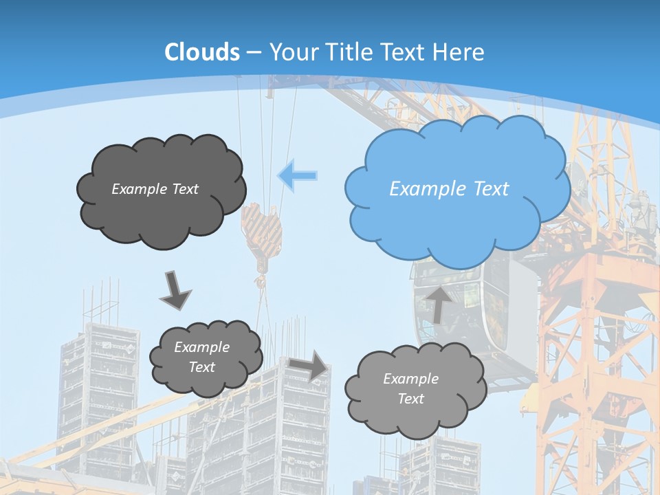 A Yellow Crane With A Blue Sky In The Background PowerPoint Template