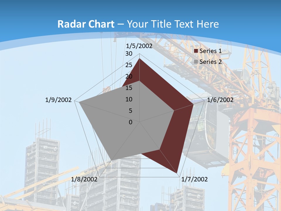 A Yellow Crane With A Blue Sky In The Background PowerPoint Template