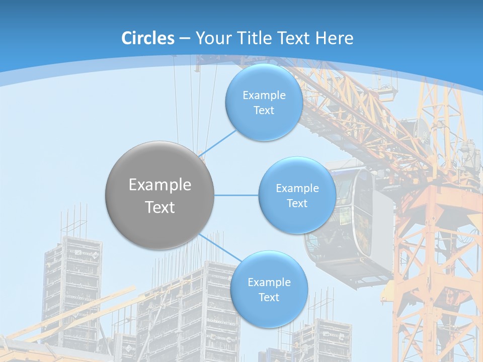 A Yellow Crane With A Blue Sky In The Background PowerPoint Template