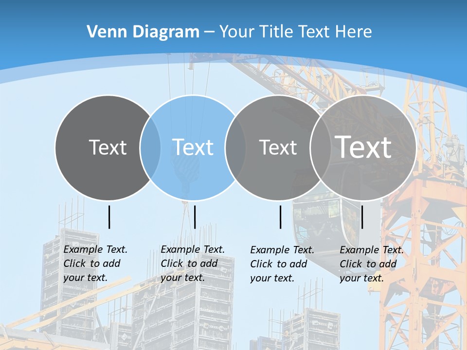 A Yellow Crane With A Blue Sky In The Background PowerPoint Template