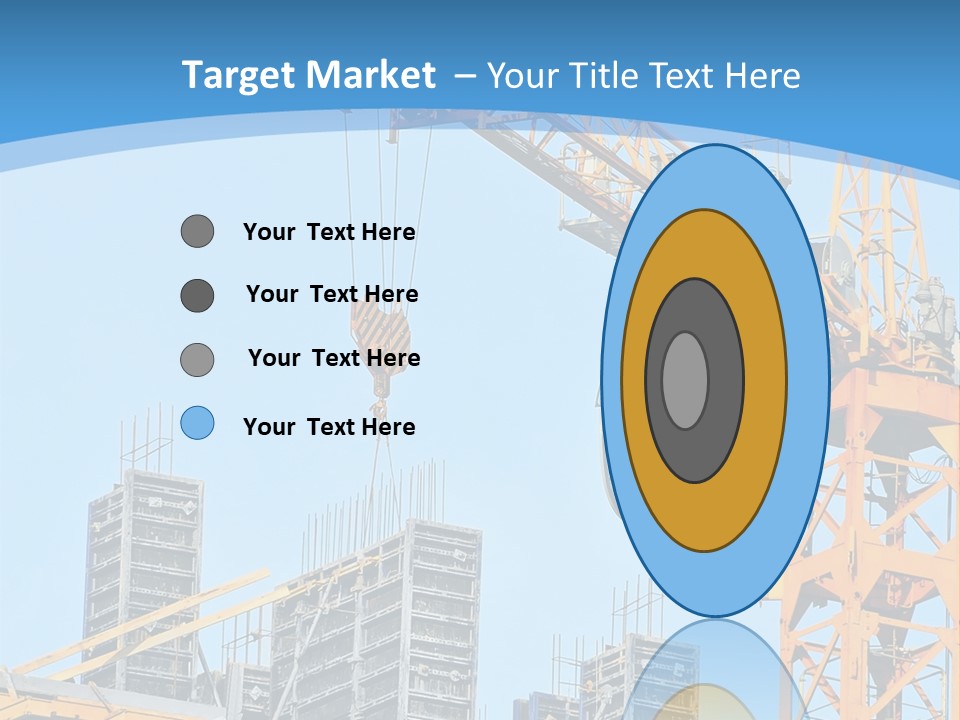 A Yellow Crane With A Blue Sky In The Background PowerPoint Template