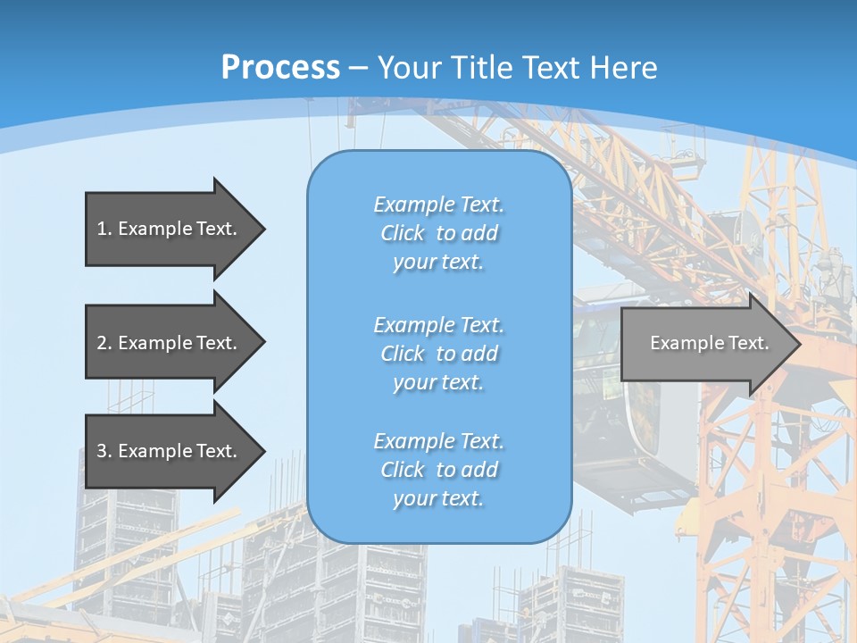 A Yellow Crane With A Blue Sky In The Background PowerPoint Template