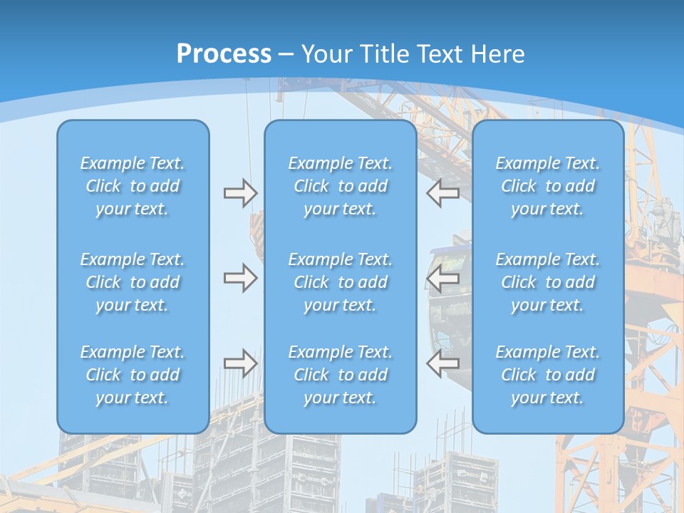 A Yellow Crane With A Blue Sky In The Background PowerPoint Template