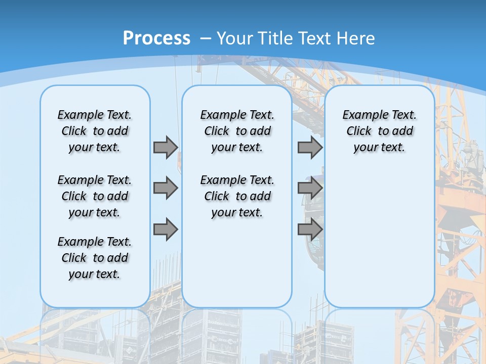 A Yellow Crane With A Blue Sky In The Background PowerPoint Template