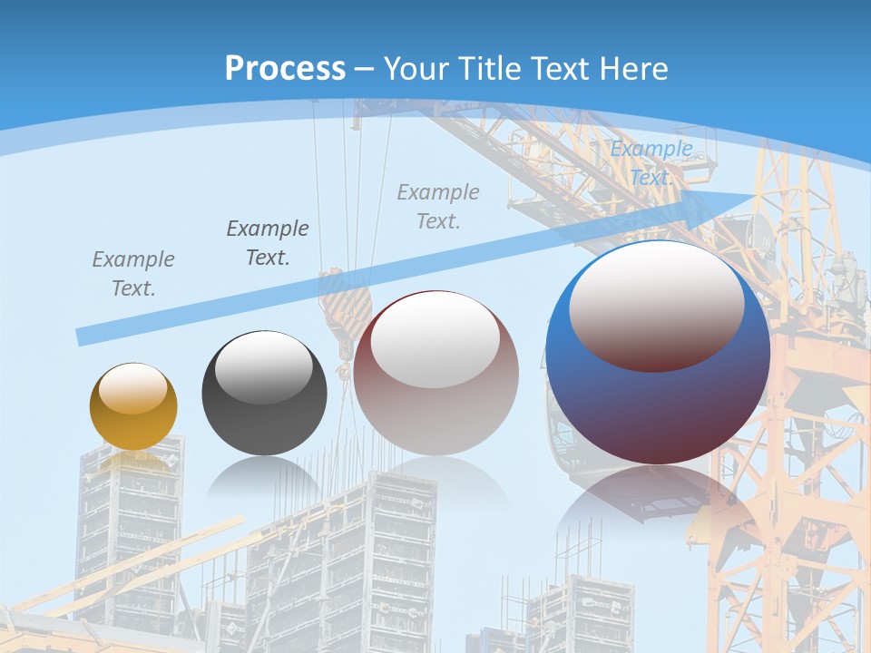 A Yellow Crane With A Blue Sky In The Background PowerPoint Template