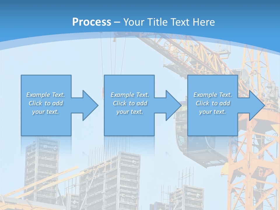 A Yellow Crane With A Blue Sky In The Background PowerPoint Template