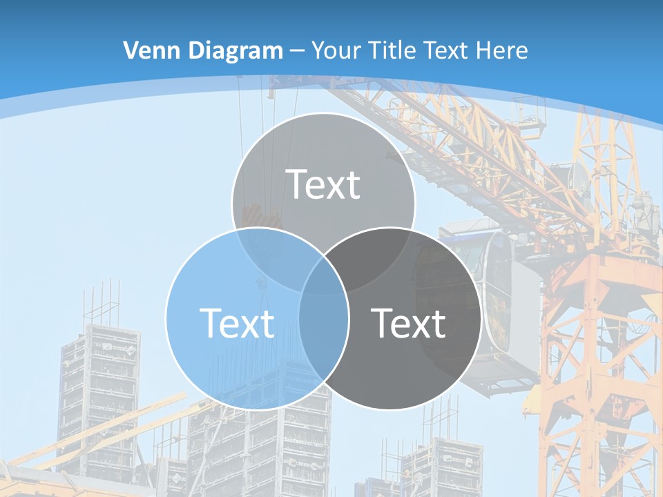 A Yellow Crane With A Blue Sky In The Background PowerPoint Template