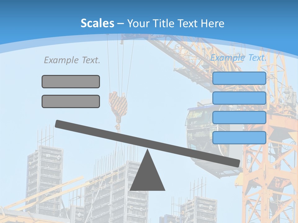 A Yellow Crane With A Blue Sky In The Background PowerPoint Template