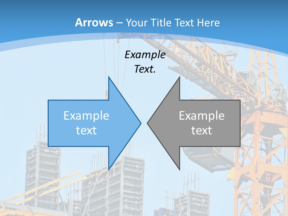 A Yellow Crane With A Blue Sky In The Background PowerPoint Template