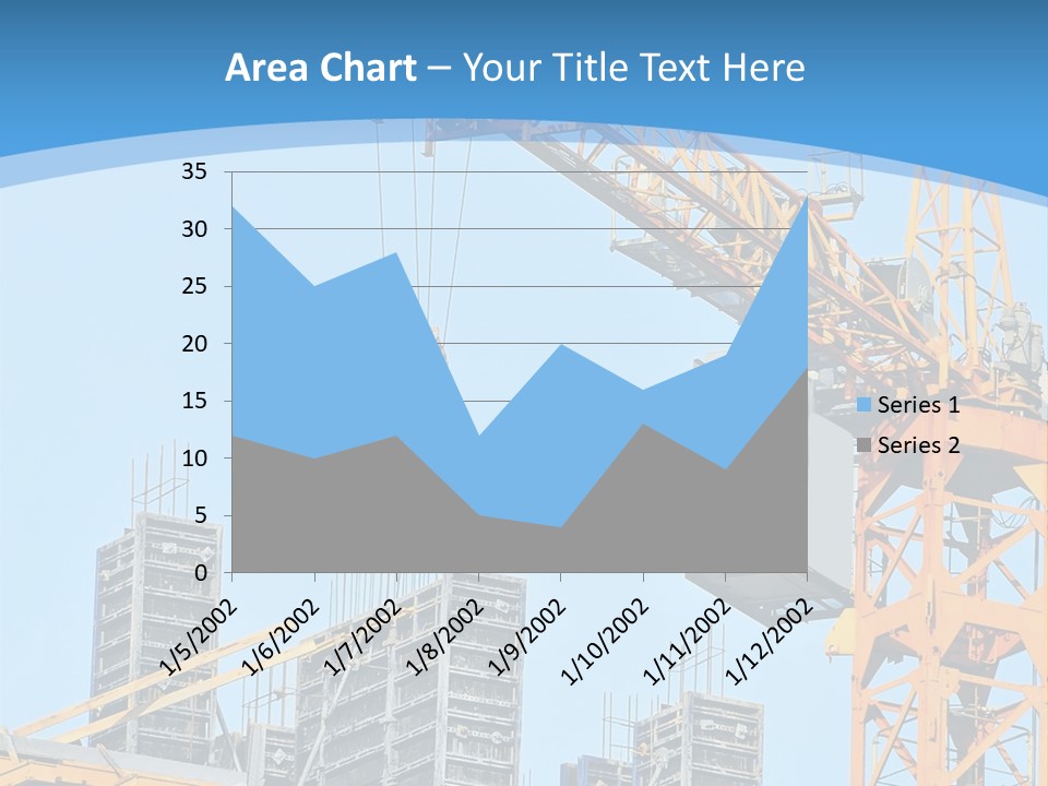 A Yellow Crane With A Blue Sky In The Background PowerPoint Template