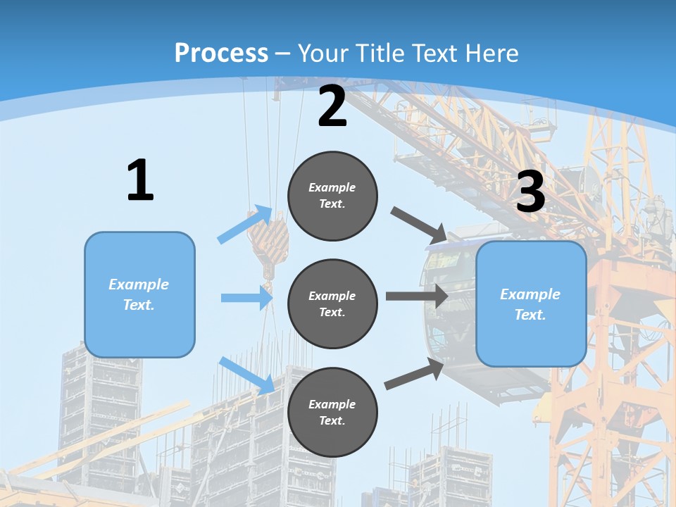 A Yellow Crane With A Blue Sky In The Background PowerPoint Template