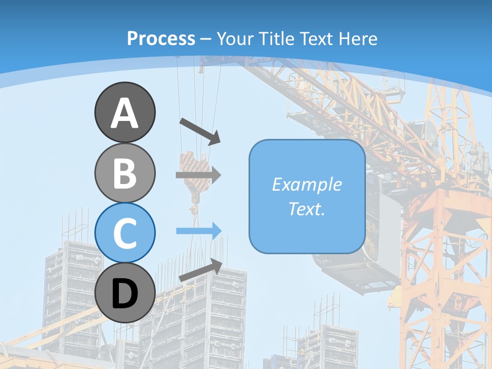 A Yellow Crane With A Blue Sky In The Background PowerPoint Template