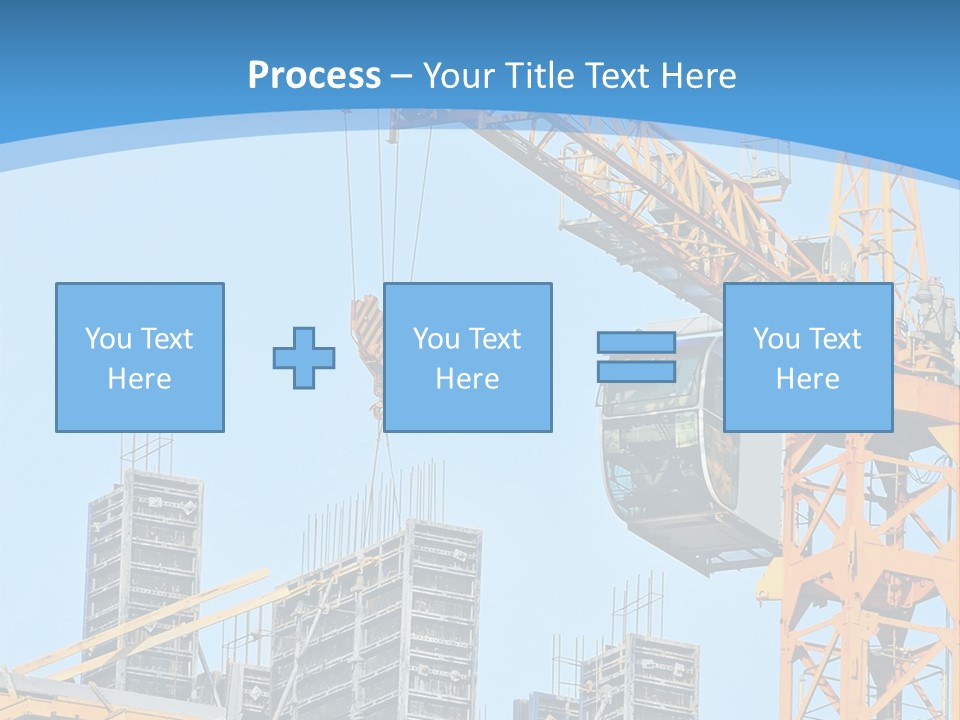 A Yellow Crane With A Blue Sky In The Background PowerPoint Template