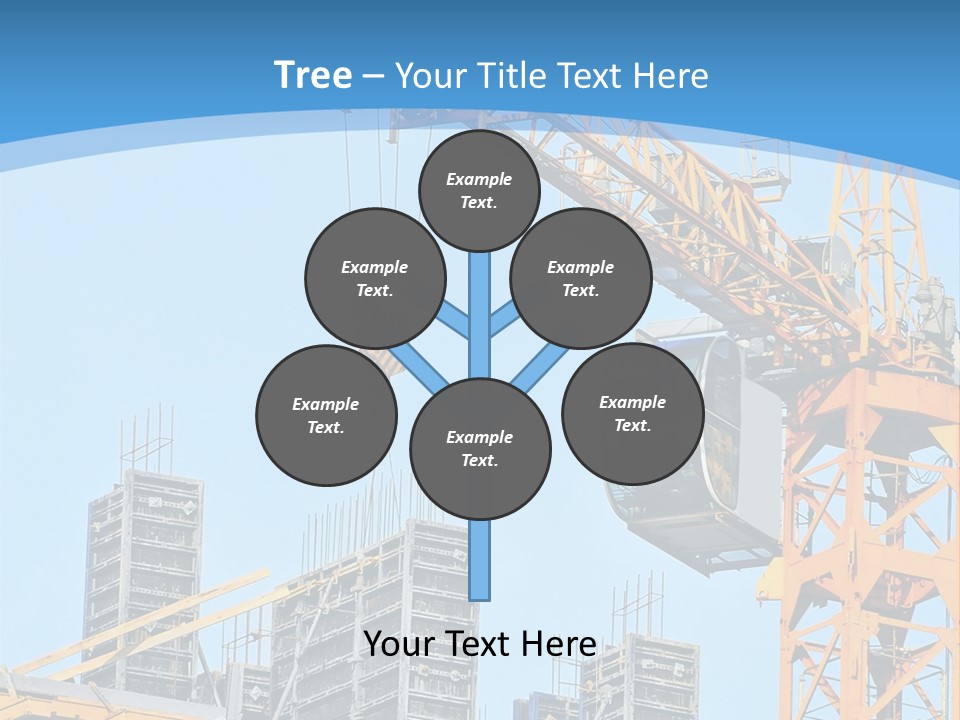 A Yellow Crane With A Blue Sky In The Background PowerPoint Template