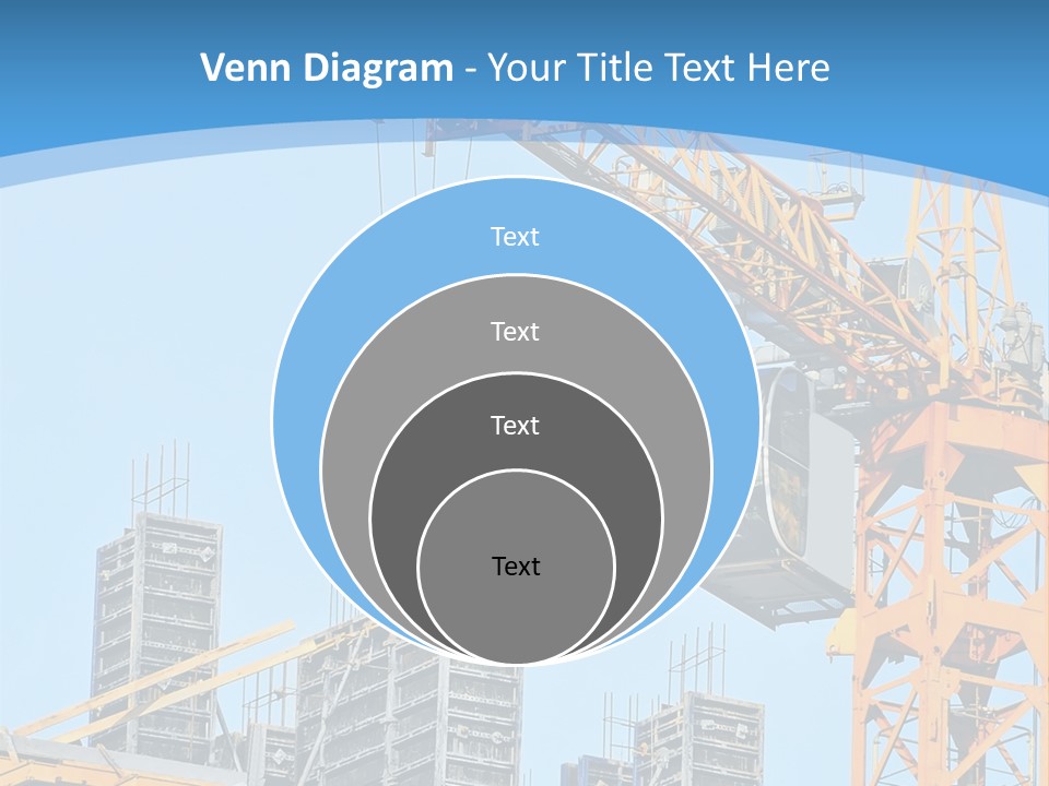 A Yellow Crane With A Blue Sky In The Background PowerPoint Template