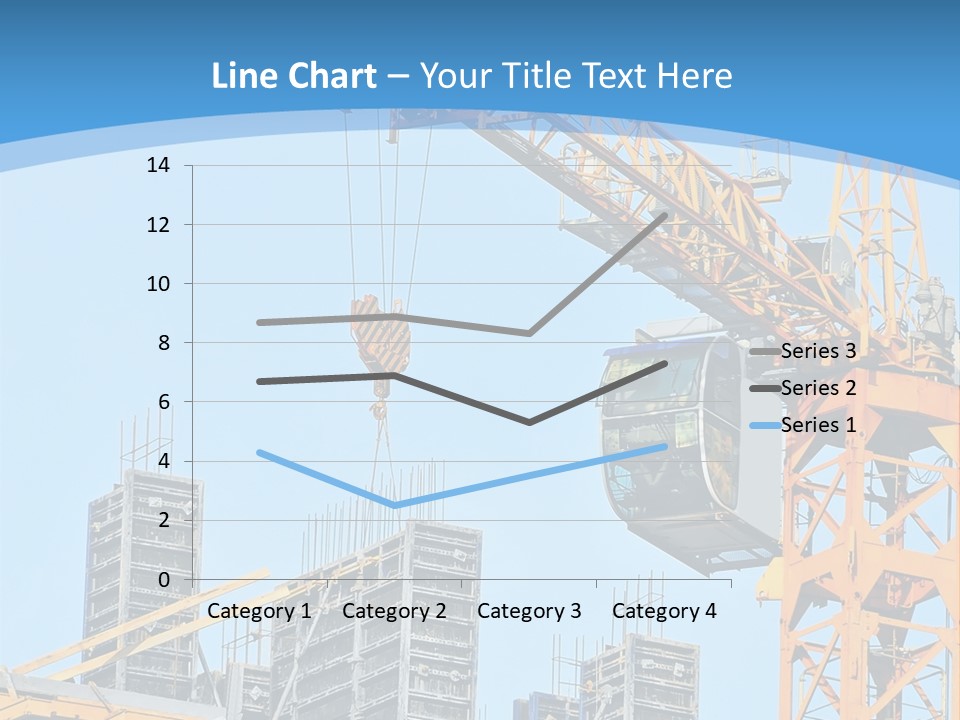 A Yellow Crane With A Blue Sky In The Background PowerPoint Template