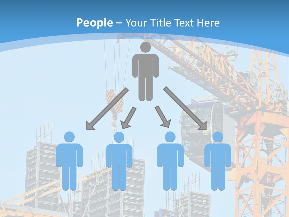 A Yellow Crane With A Blue Sky In The Background PowerPoint Template